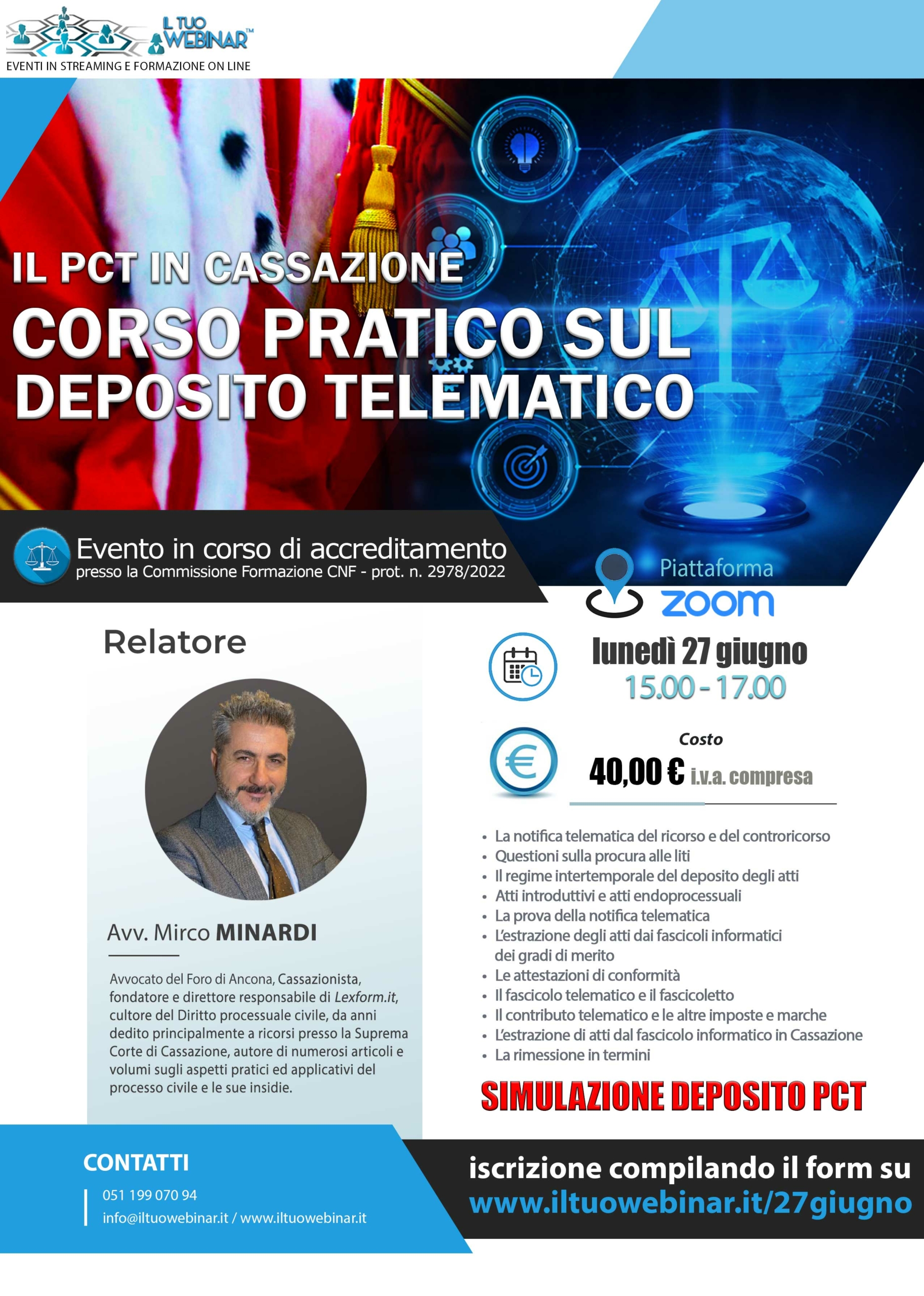 Il Pct In Cassazione Corso Pratico Sul Deposito Telematico Il Tuo Webinar